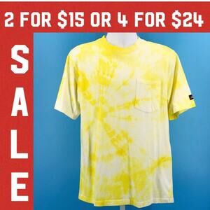🔴 Dickies yellow & white tie dye tshirt